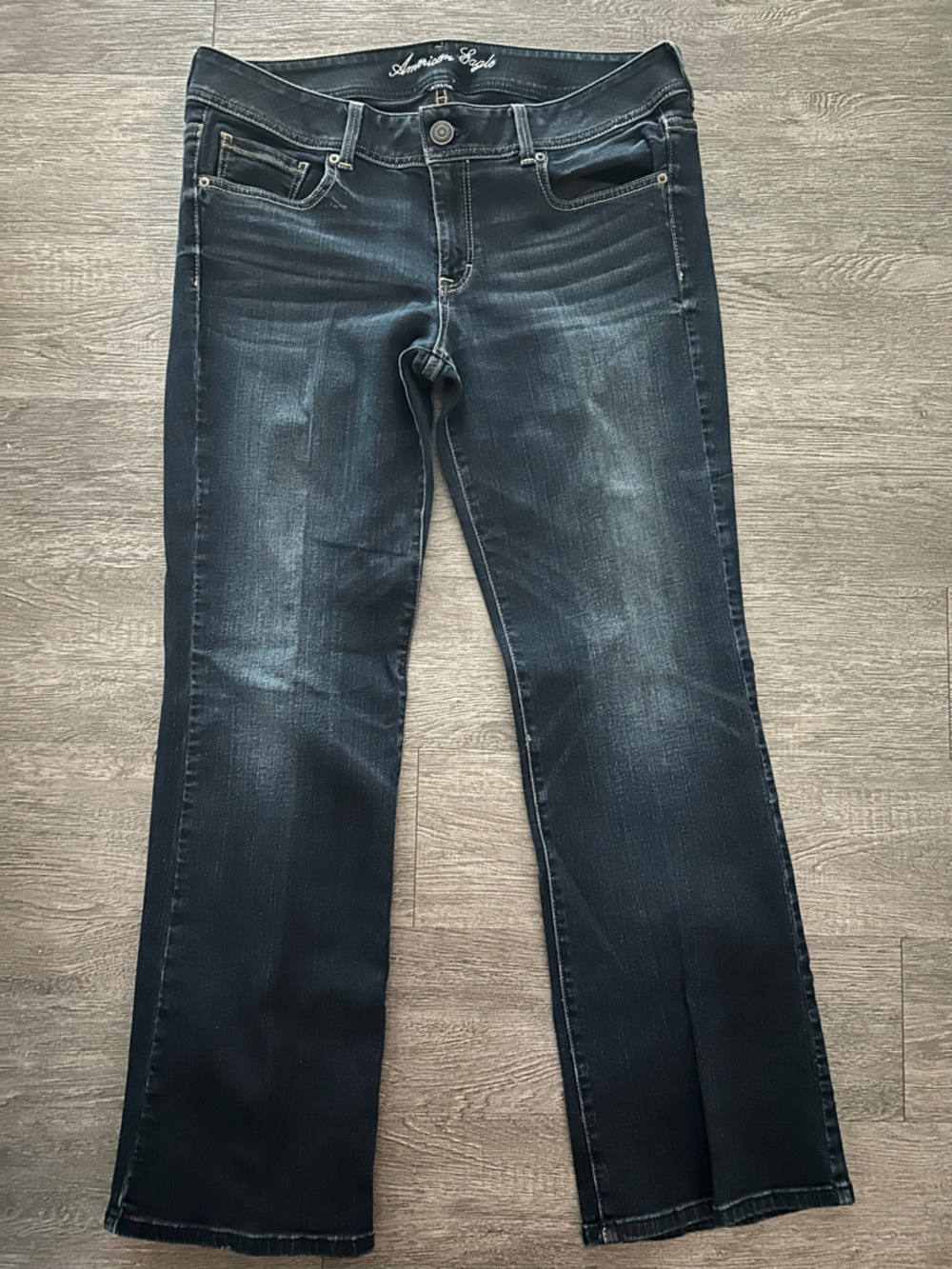 American Eagle Outfitters Dark Blue Stretch Jeans